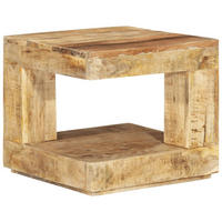 COUCHTISCH 45x45x40 cm Massivholz Mango - Braun, Holzwerkstoff (45/45/40cm) - furnicato