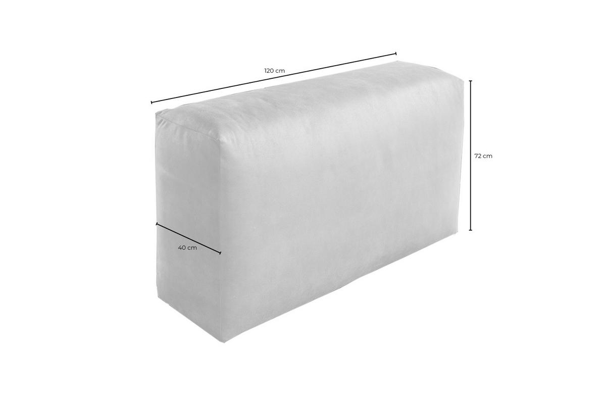 ARM- / RÜCKENLEHNE MIA Braun Lederfaserstoff - Schwarz/Braun, Leder/Kunststoff (120/72/40cm) - KAWOLA