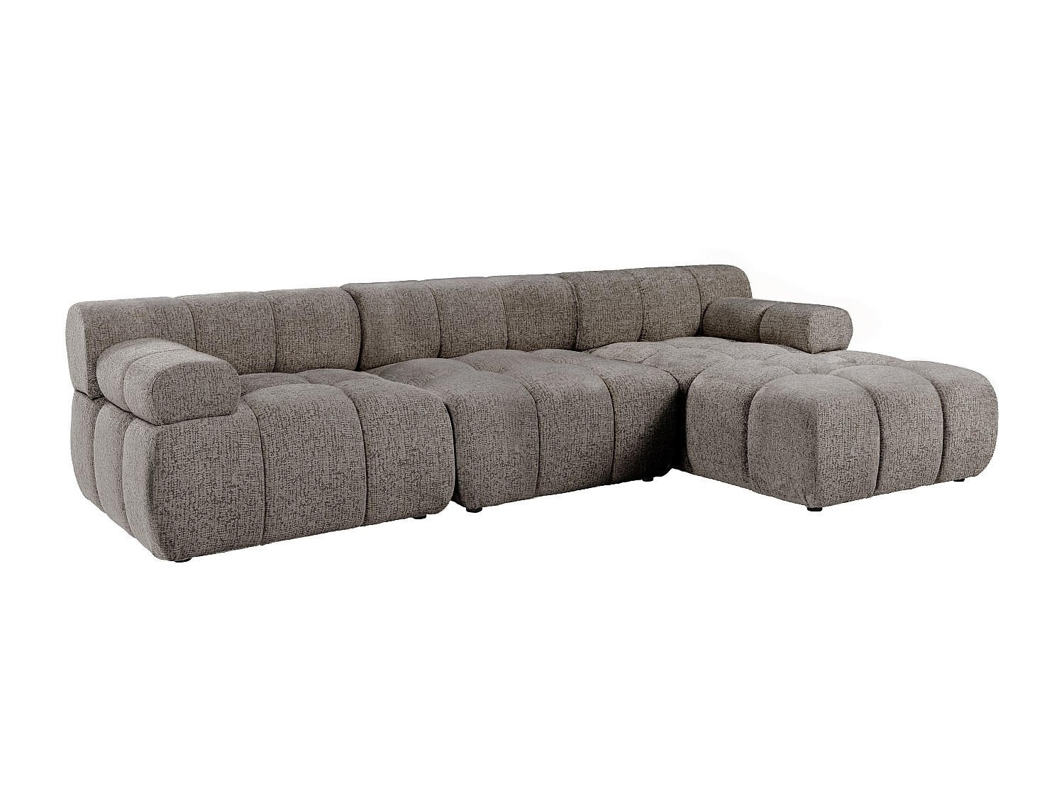 Vente-Unique Modulierbares Taupe 282x70x156 cm