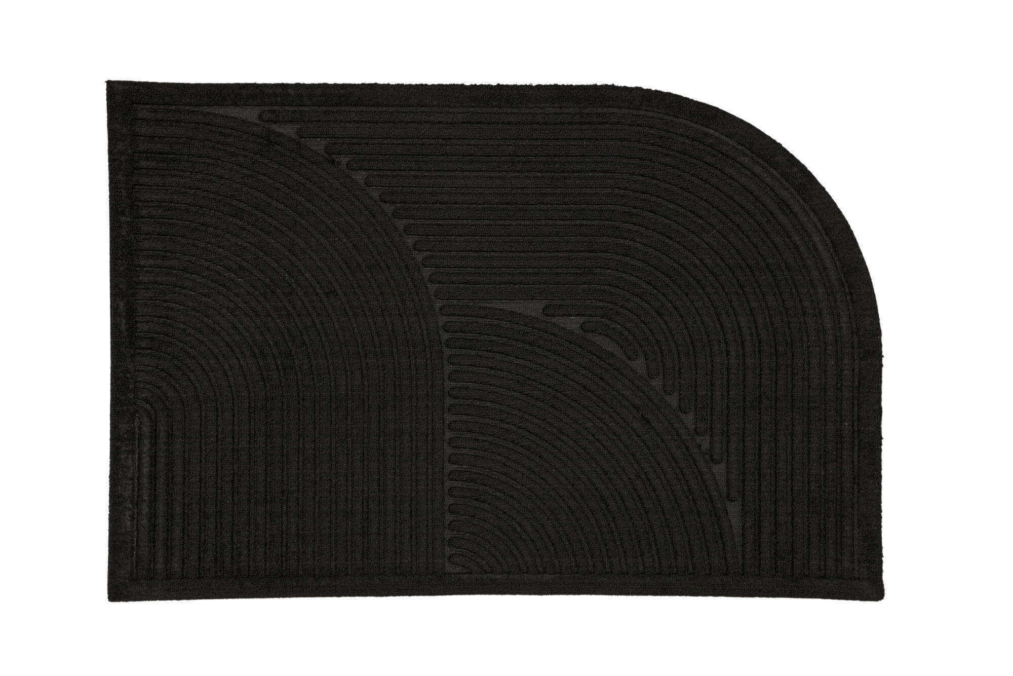 FLURTEPPICH VALENTINO Schwarz 60x90x1 cm - Schwarz, Textil (60/90cm) - FURNLUX