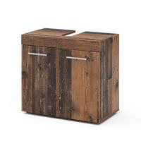 WASCHBECKENUNTERSCHRANK Luna Oldstyle 60 x 56 cm - Braun, Holzwerkstoff (60/56/34cm) - Vicco