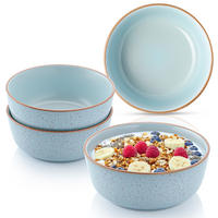 SCHALEN SET RIO LAGUNE - 4 teilig aus Steingut - Blau, Keramik (20cm) - Sänger