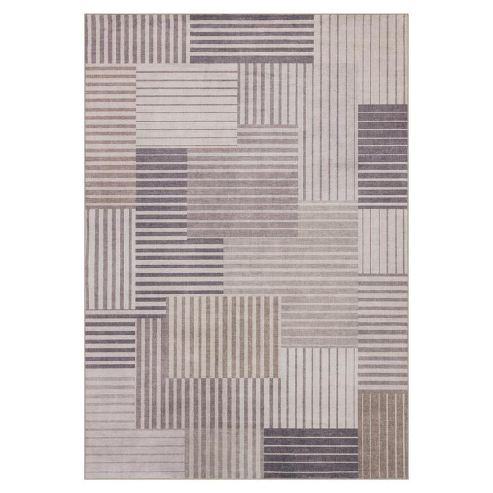 TEPPICH waschbar Flanel Beige/Grau 80x150 cm - Multicolor, Textil (80/150cm) - Vercai Rugs