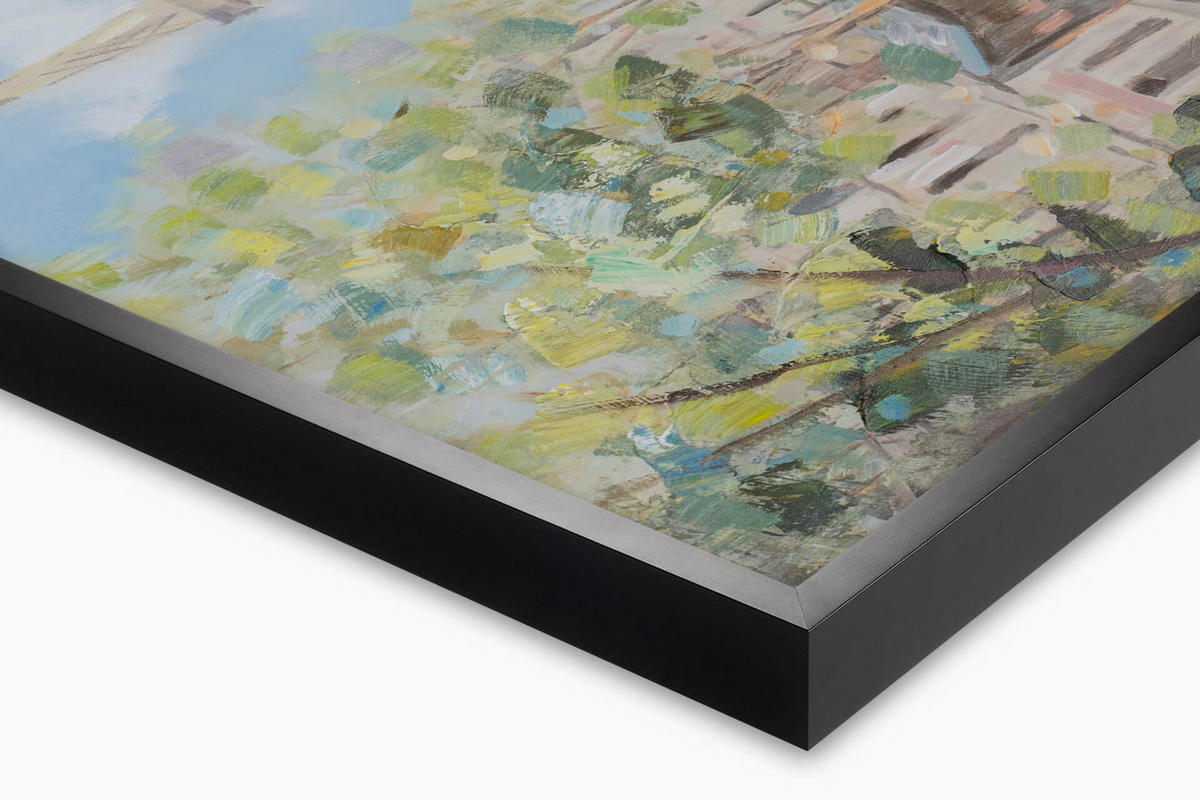 ACRYLBILD HANDGEMALT 120/60 cm - Blau, Holz/Textil (120/60cm) - KUNSTLOFT