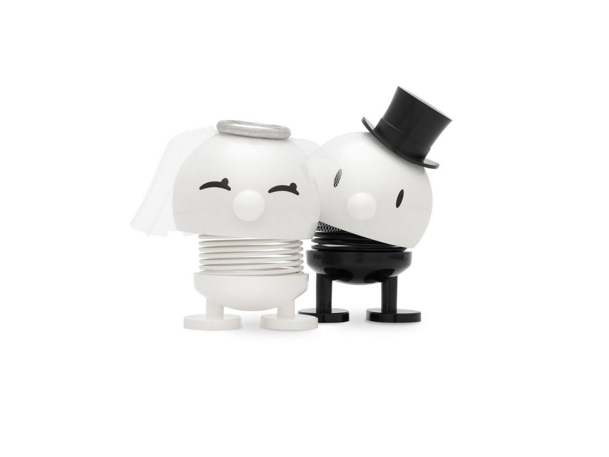 DEKOFIGUR Wedding Bride weiß 7,2 cm - Weiß, Kunststoff (5.9/7.2/4.5cm) - Hoptimist