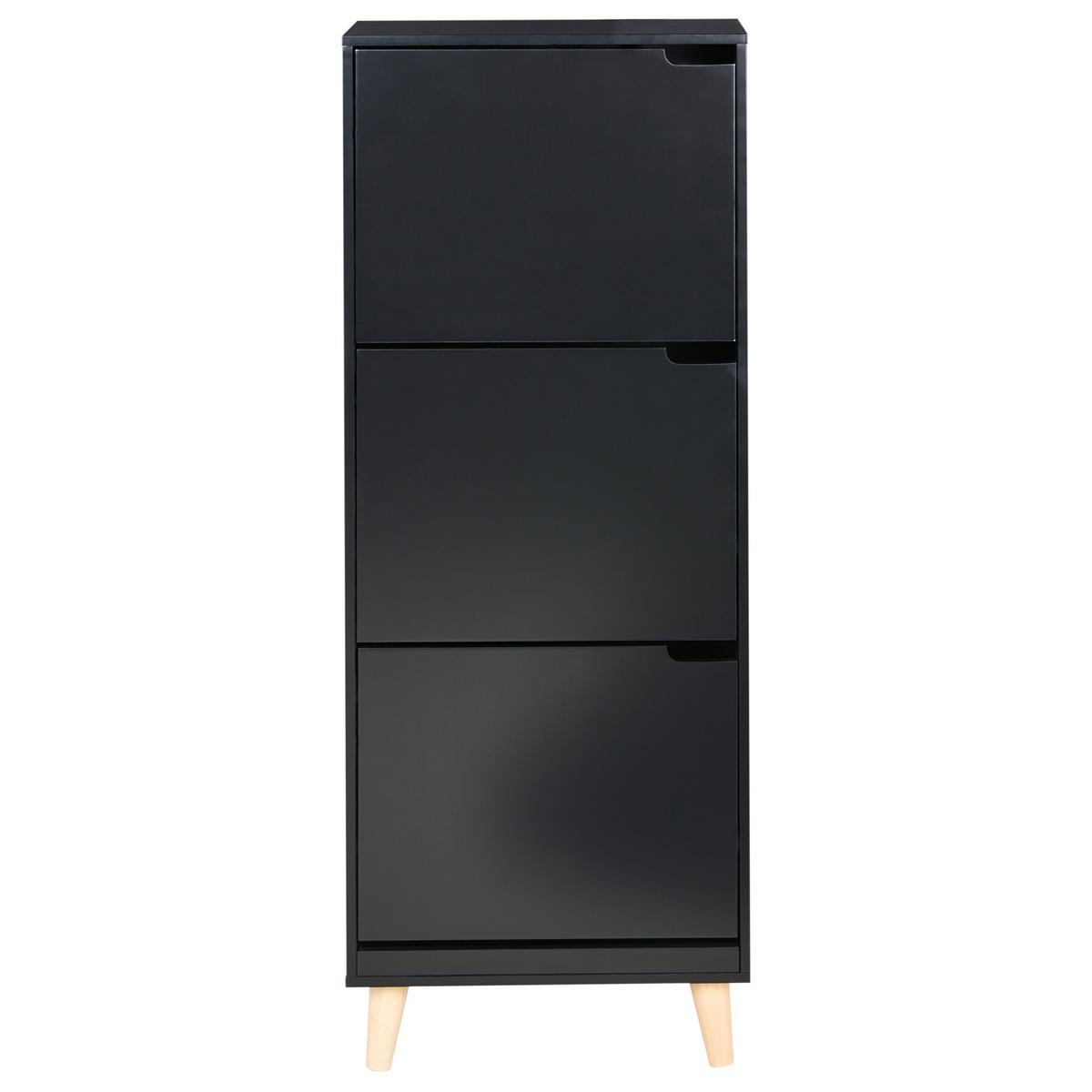 DULAP DE PANTOFI negru Neika - maro/negru, compozit lemnos (47/121/24cm) - Beliani