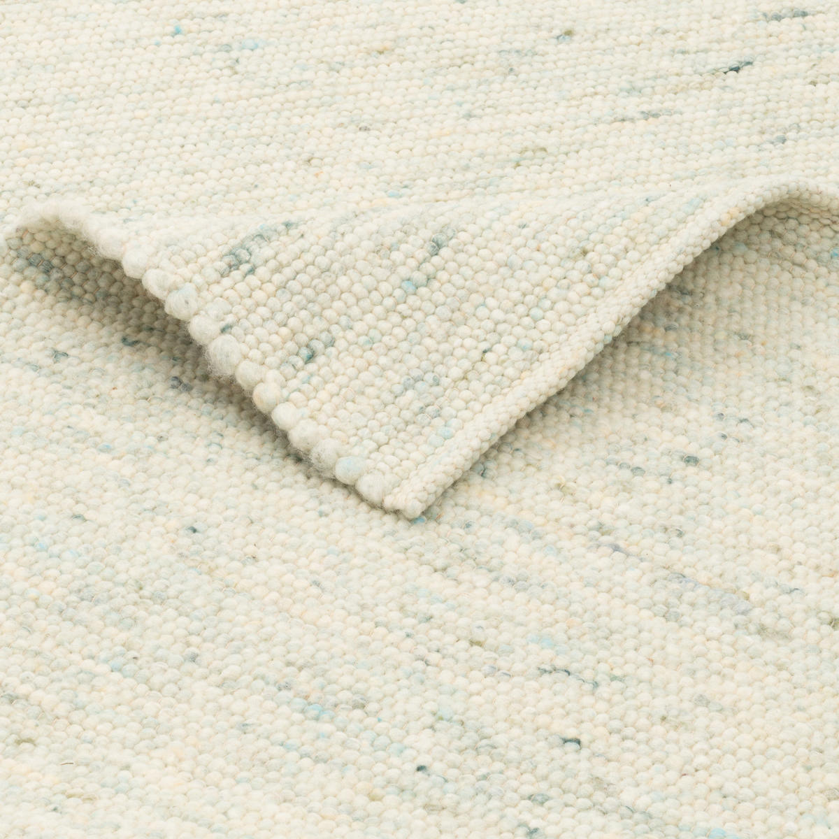 NATUR TEPPICH WOLLE NELSON MELIERT - Grün, Textil (60/90cm) - Pergamon