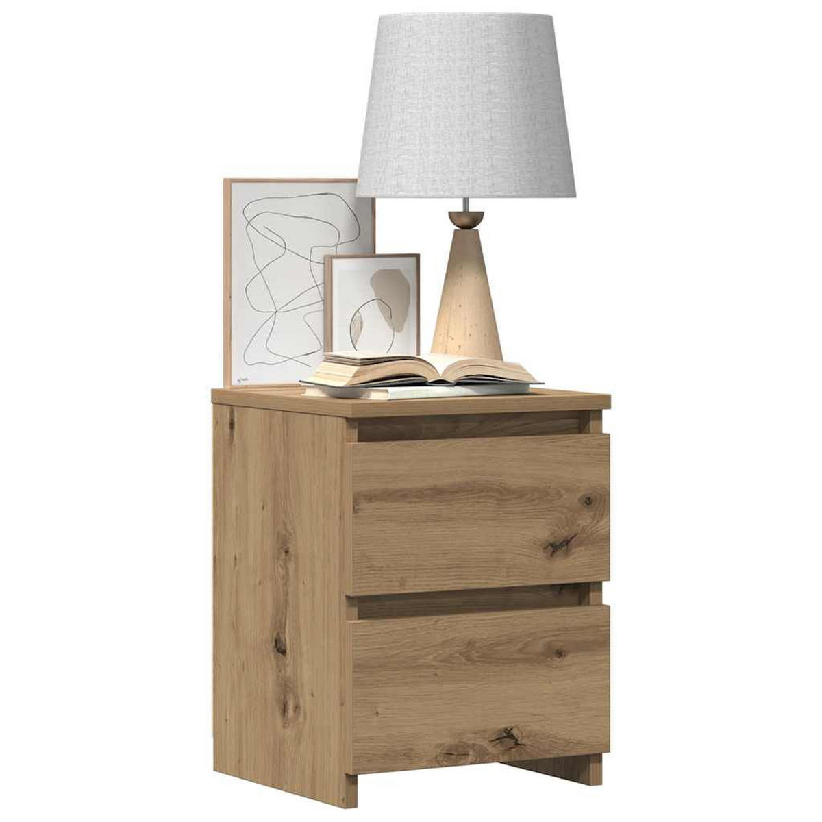 NACHTTISCH Artisan-Eiche 30/30/40 Cm Holzwerkstoff - Braun, Holzwerkstoff (30/40/30cm) - vidaXL