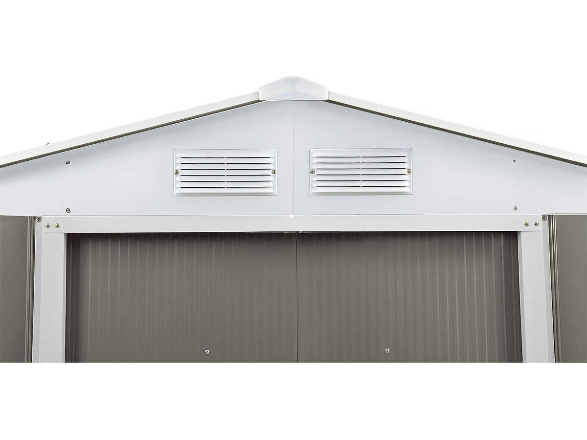 METALL-GARTENHAUS dallas Taupe - Taupe, Metall (81/267/181cm) - Habitat Garten