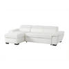 ECKSOFA mit Schlaffunktion - Ecke Links - Leder - Weiß - JONOVA - Weiß, Leder (256/154cm) - Vente-Unique