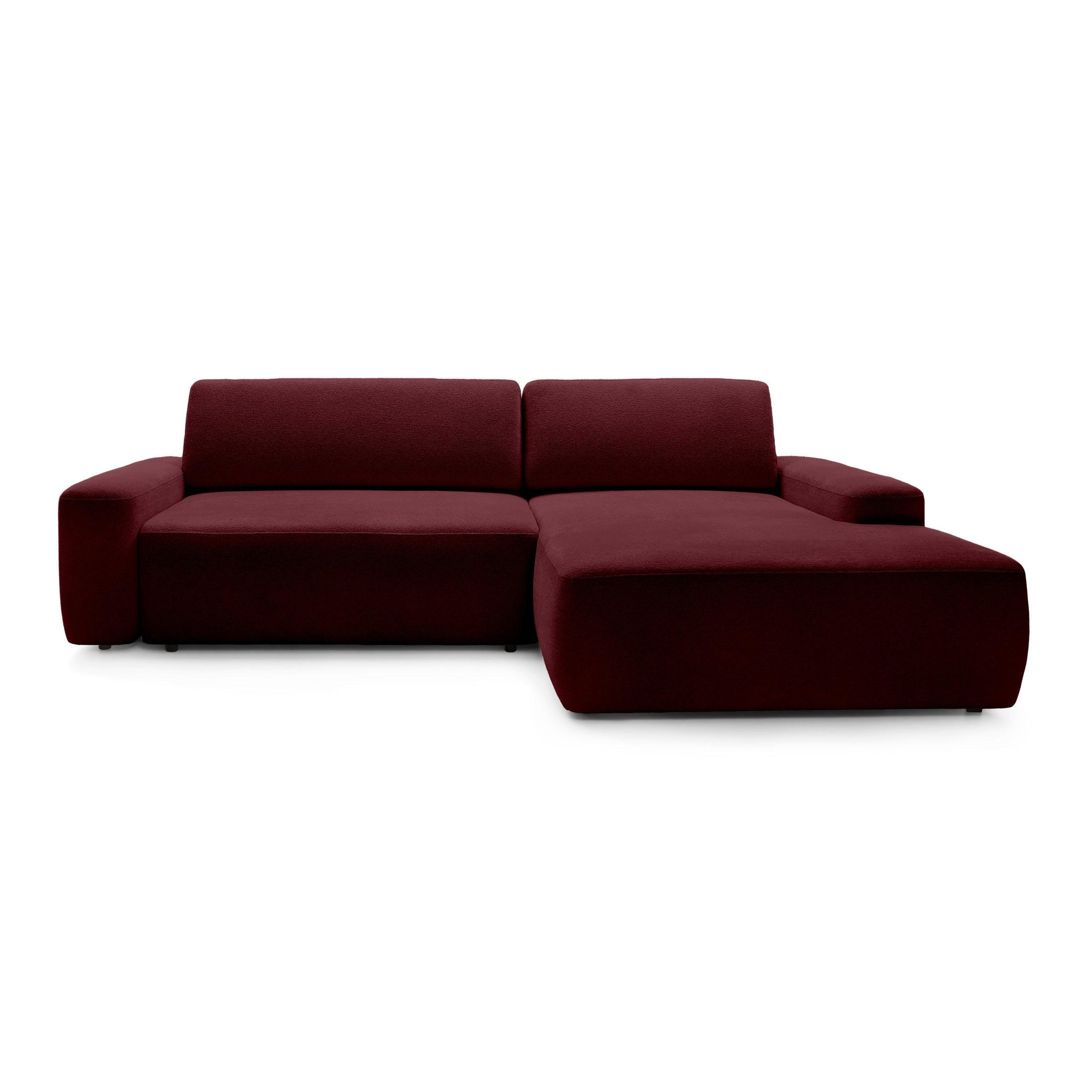 ECKSOFA Bamby Rot 264 cm - Rot, Textil (264/82/162cm) - Pillovely