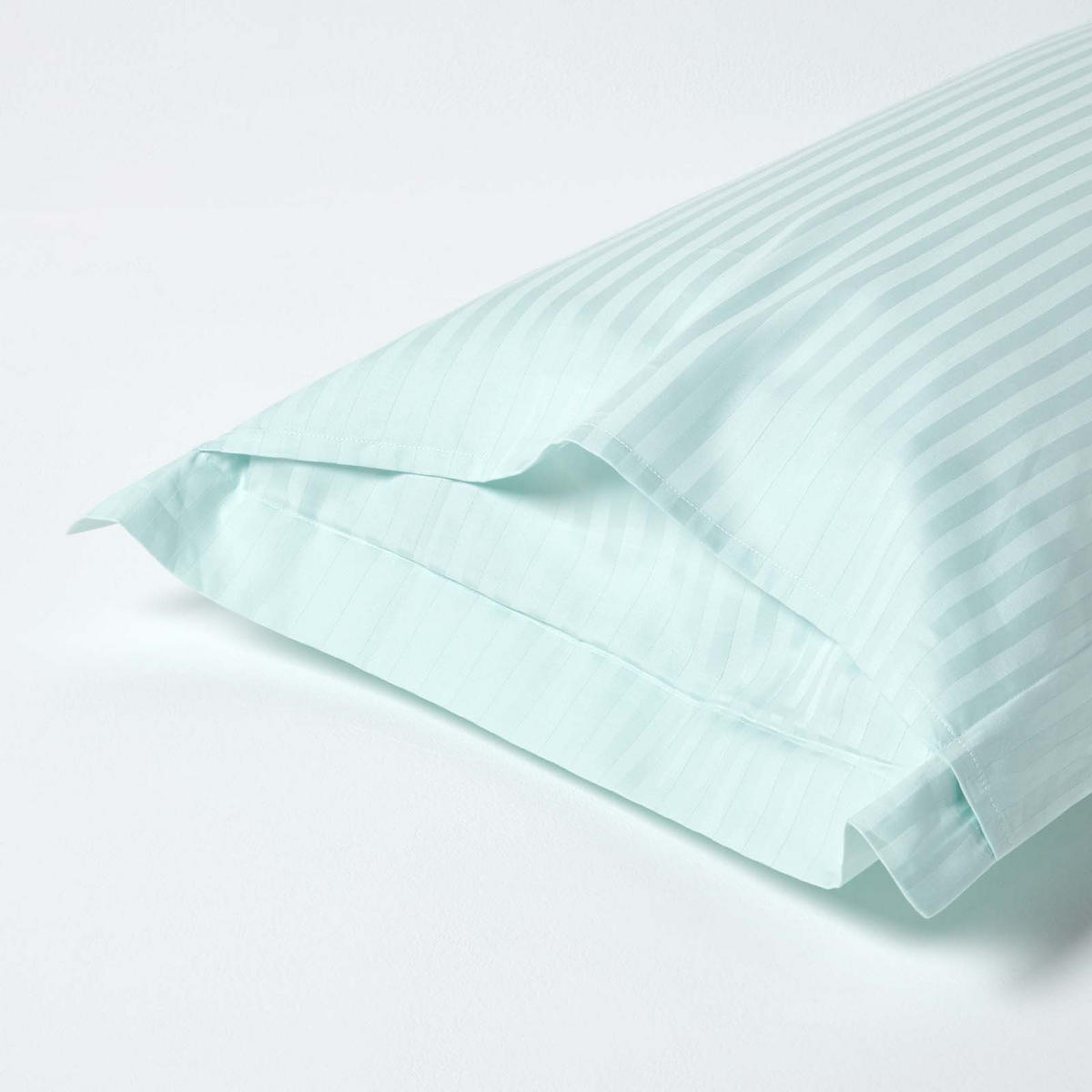 KISSENBEZUG Damast mit Stehsaum, Fadendichte 330 - Blau, Textil (48/74cm) - Homescapes