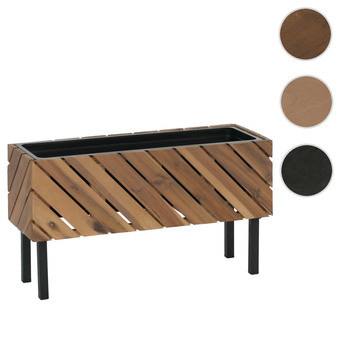 ZÁHONOVÝ KŮŽEK Světle hnědý - světle hnědá, dřevo (22/62/35cm) - MCW