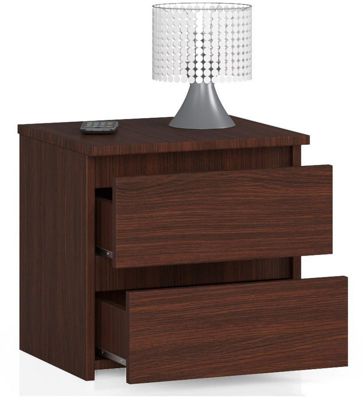 NACHTTISCH Dunkelbraun 40/40/35 - Dunkelbraun, Holzwerkstoff (40/40/35cm) - RAUMHIRSCH FURNITURE