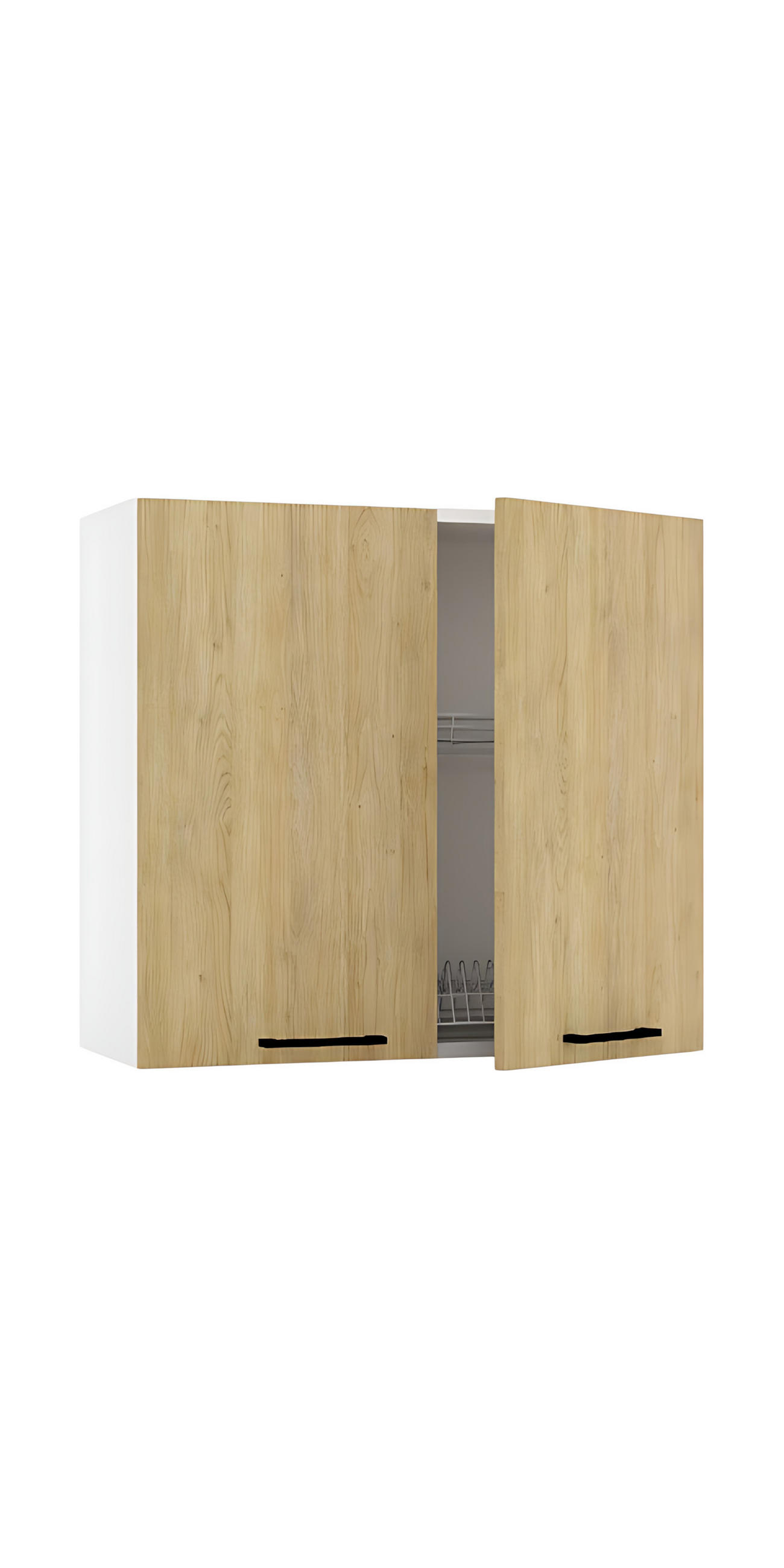 HÄNGESCHRANK W80SU - Dnoria - Moderne Küchen Ästhetik - Eiche Artisan, Holz/Metall (80/72/30cm) - ROYAL24_MARKT
