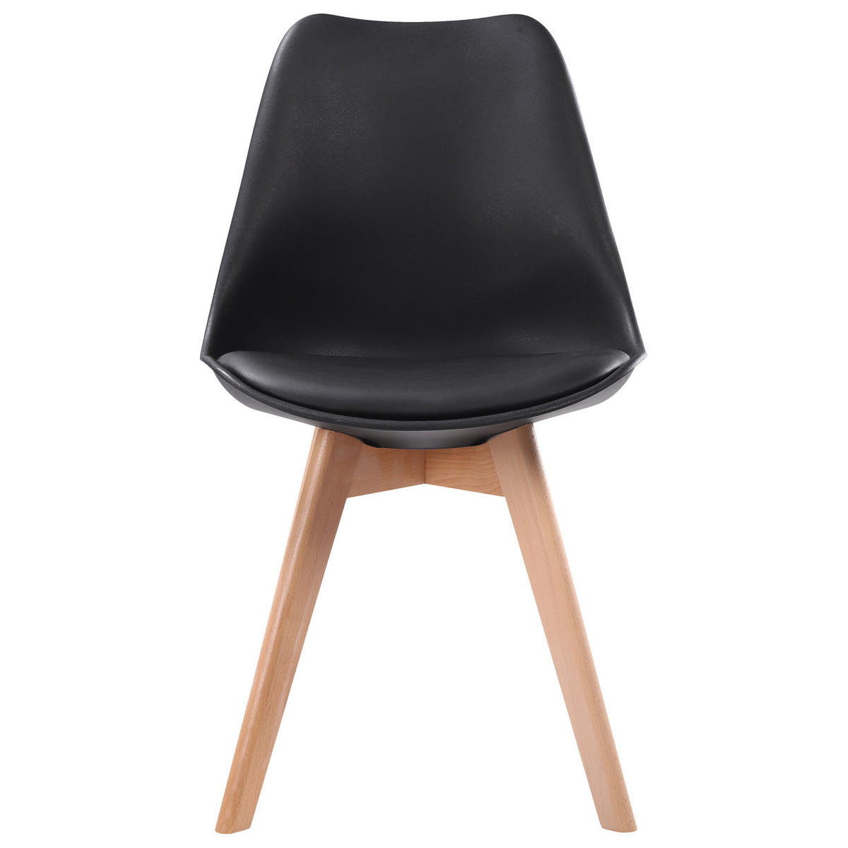 STÜHLE Nora Schwarz 4er-Set - Schwarz, Kunststoff (49/81/52cm) - Happy Garden