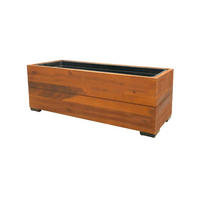 PFLANZKASTEN 20,5x62 cm, Braun, Akazienholz - Braun, Holz (20.5/20.5/62cm) - dasmöbelwerk