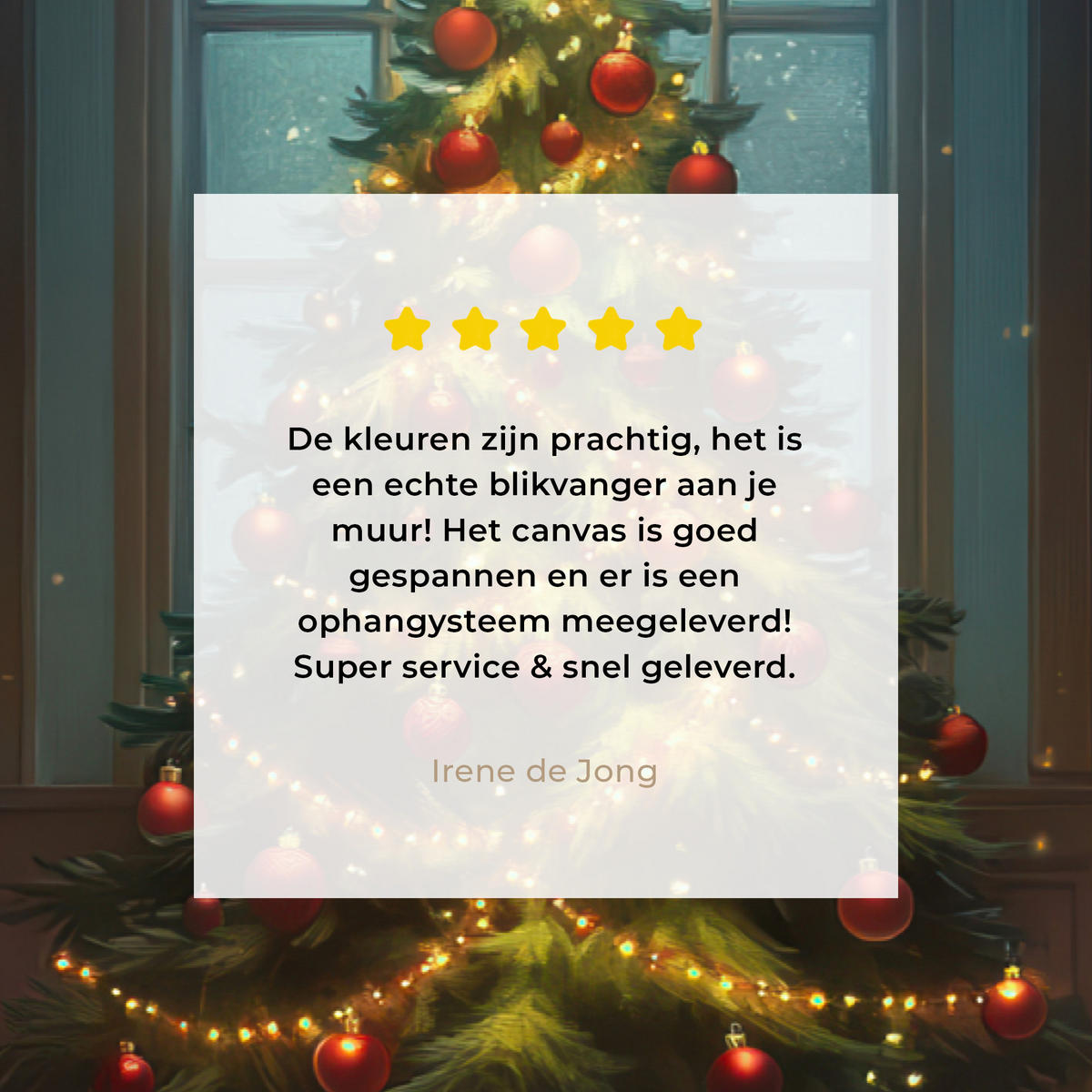 LEINWANDBILD Weihnachtsbaum - Geschenk - Winter Gemälde 60x40 cm - Grün, Textil (60/40cm) - MuchoWow