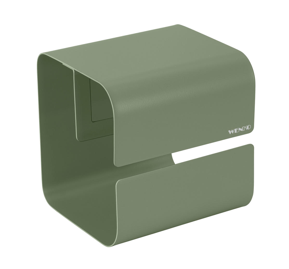 TOILETTENPAPIERHALTER Lizan 13,7/14/14,5 cm - Grün, Metall (14/14.5/13.7cm) - Wenko