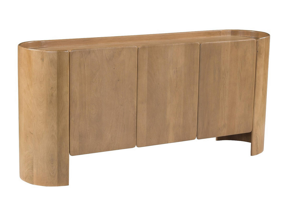 SIDEBOARD - 165 cm x 40 cm - Holz, Platte - Naturfarben Hell - ISLARA - Naturfarben, Holz (165/75/40cm) - Vente-Unique