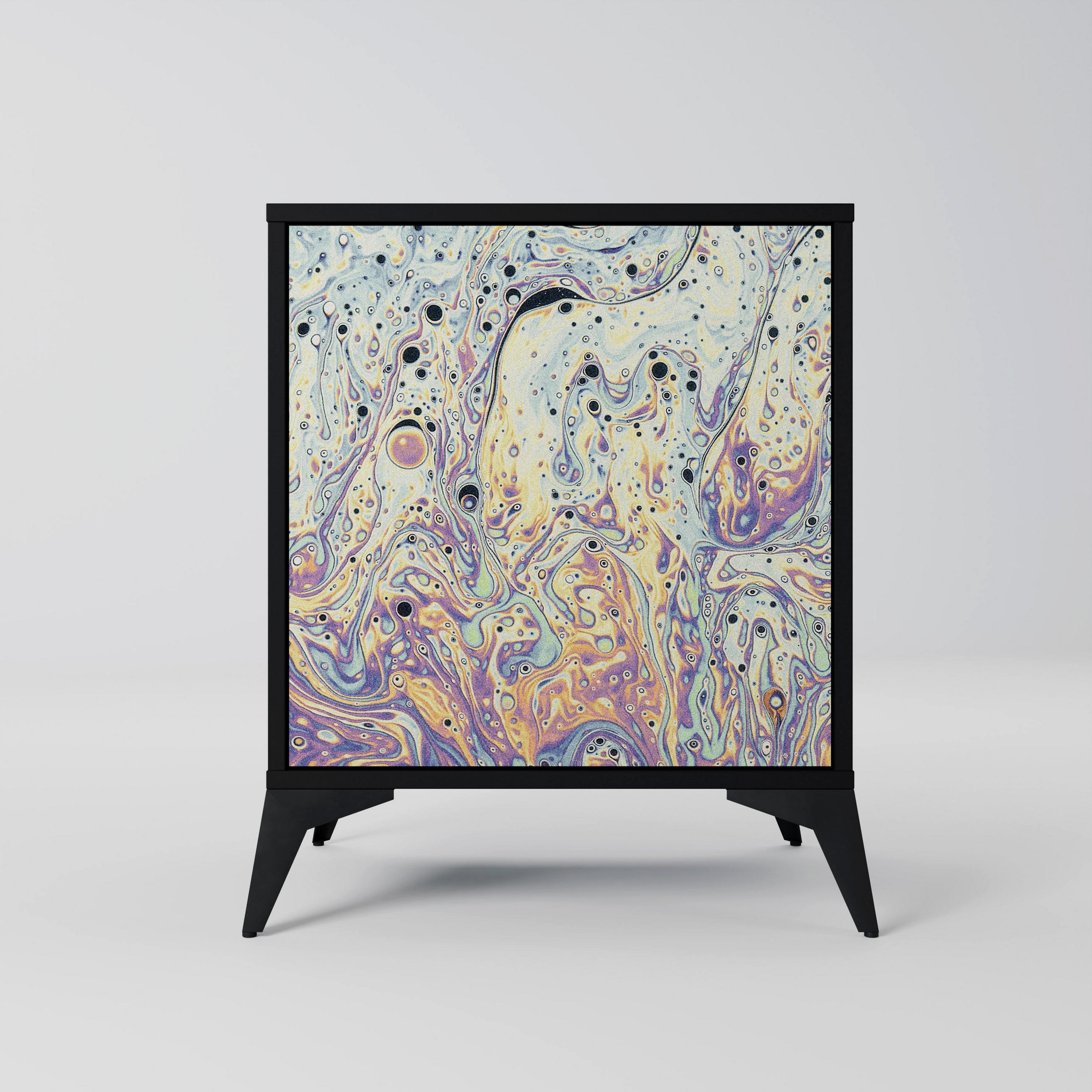 SpaceRebels Sideboard Schwarz 57.5x70.5x42 cm