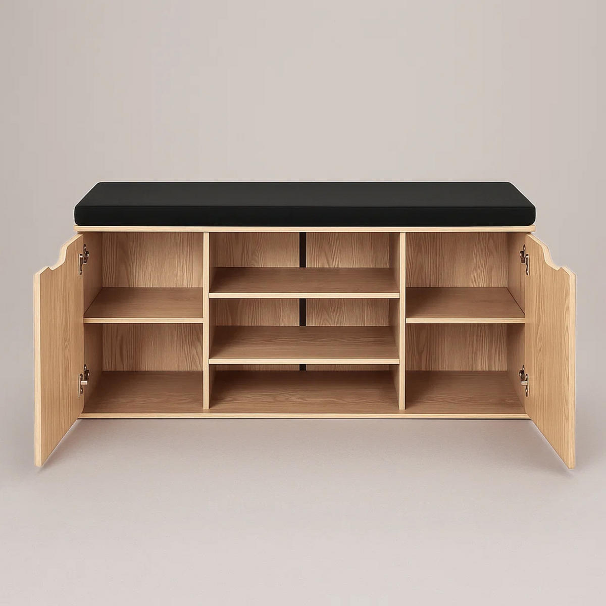 SCHUHSCHRANK Porta 103/30/46 cm - Braun, Holzwerkstoff (30/46/103cm) - BOXIMO