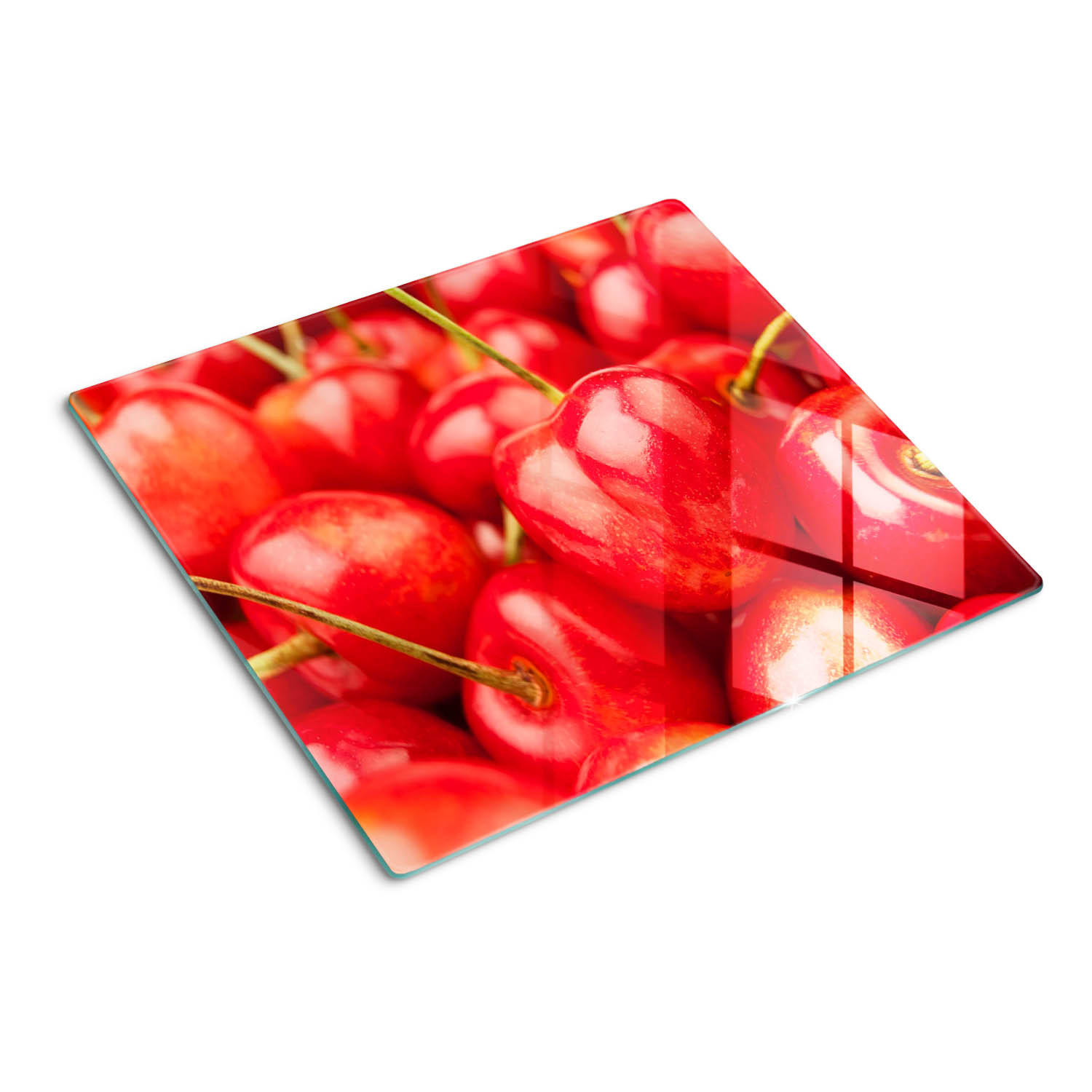 GLASPLATTE 60x52 cm Kirsche - Rot, Glas (60/0.4/52cm) - TULUP