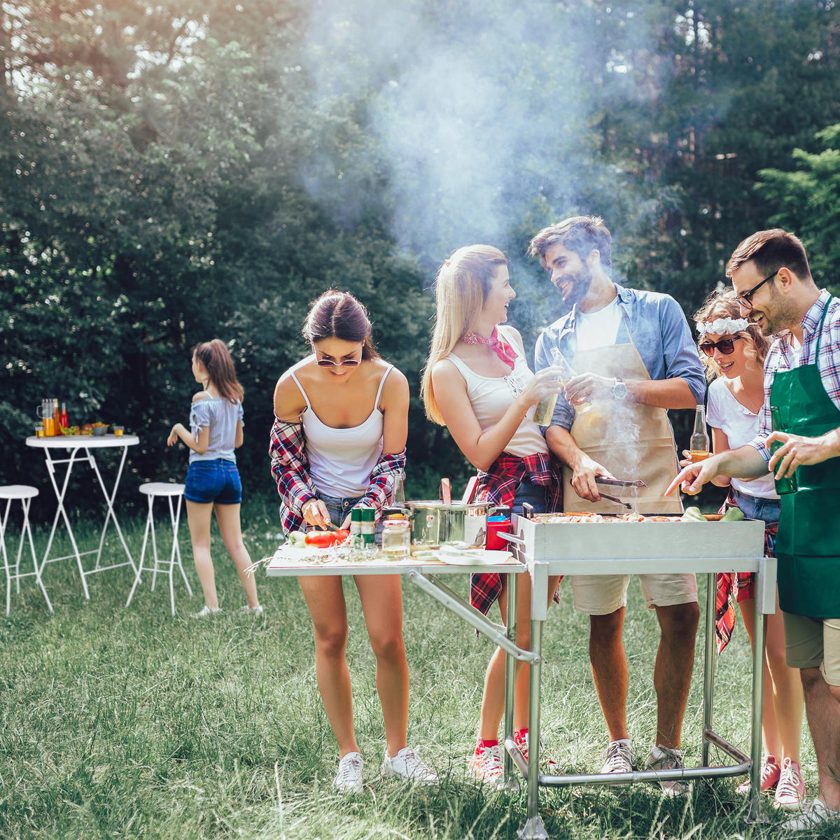 BARHOCKER - Weiß, Kunststoff/Metall (32.5/80/29cm) - Relaxdays