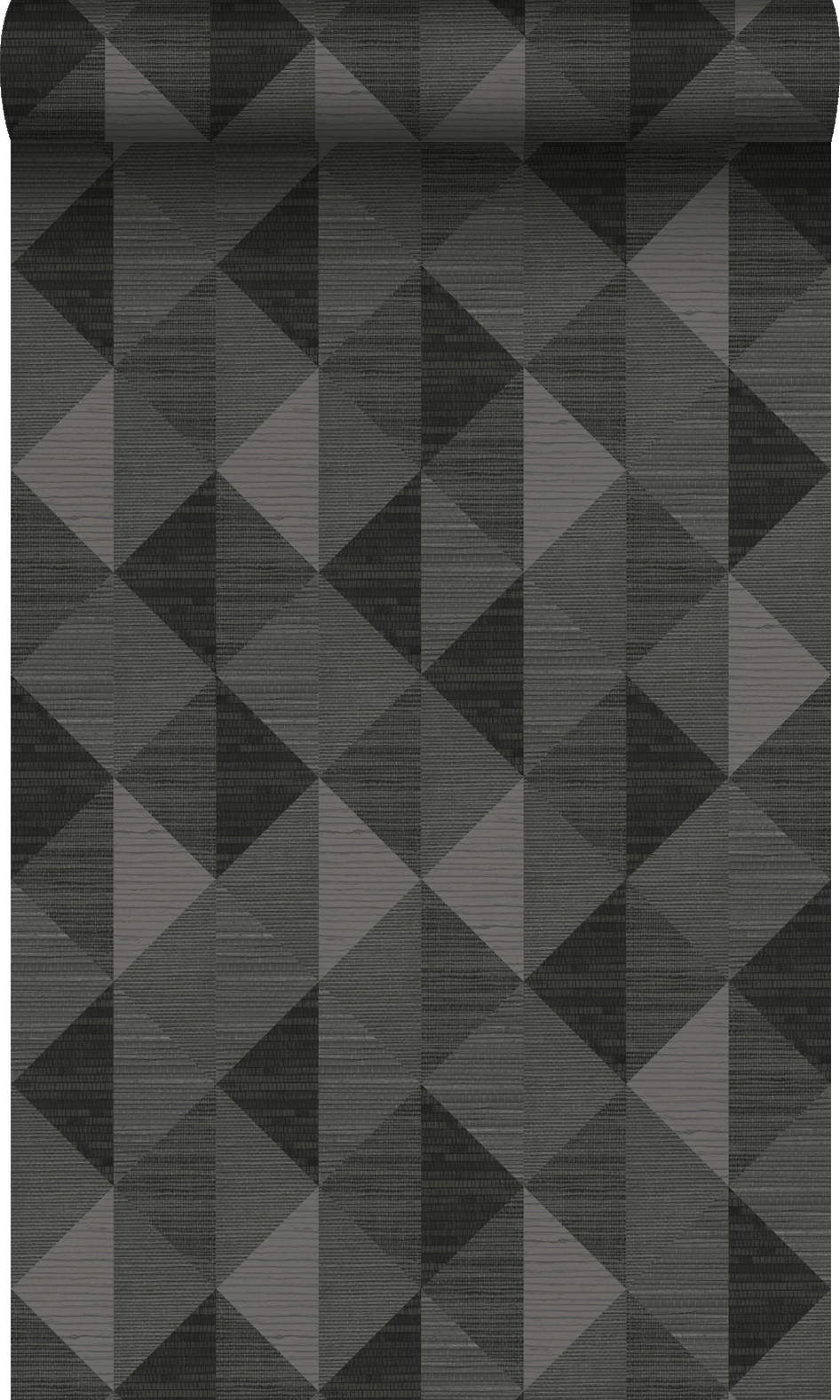 TAPETE 3D Grasmuster 50 x 900 cm - Schwarz, Papier (50/900cm) - Origin Wallcoverings