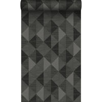 TAPETE 3D Grasmuster 50 x 900 cm - Schwarz, Papier (50/900cm) - Origin Wallcoverings