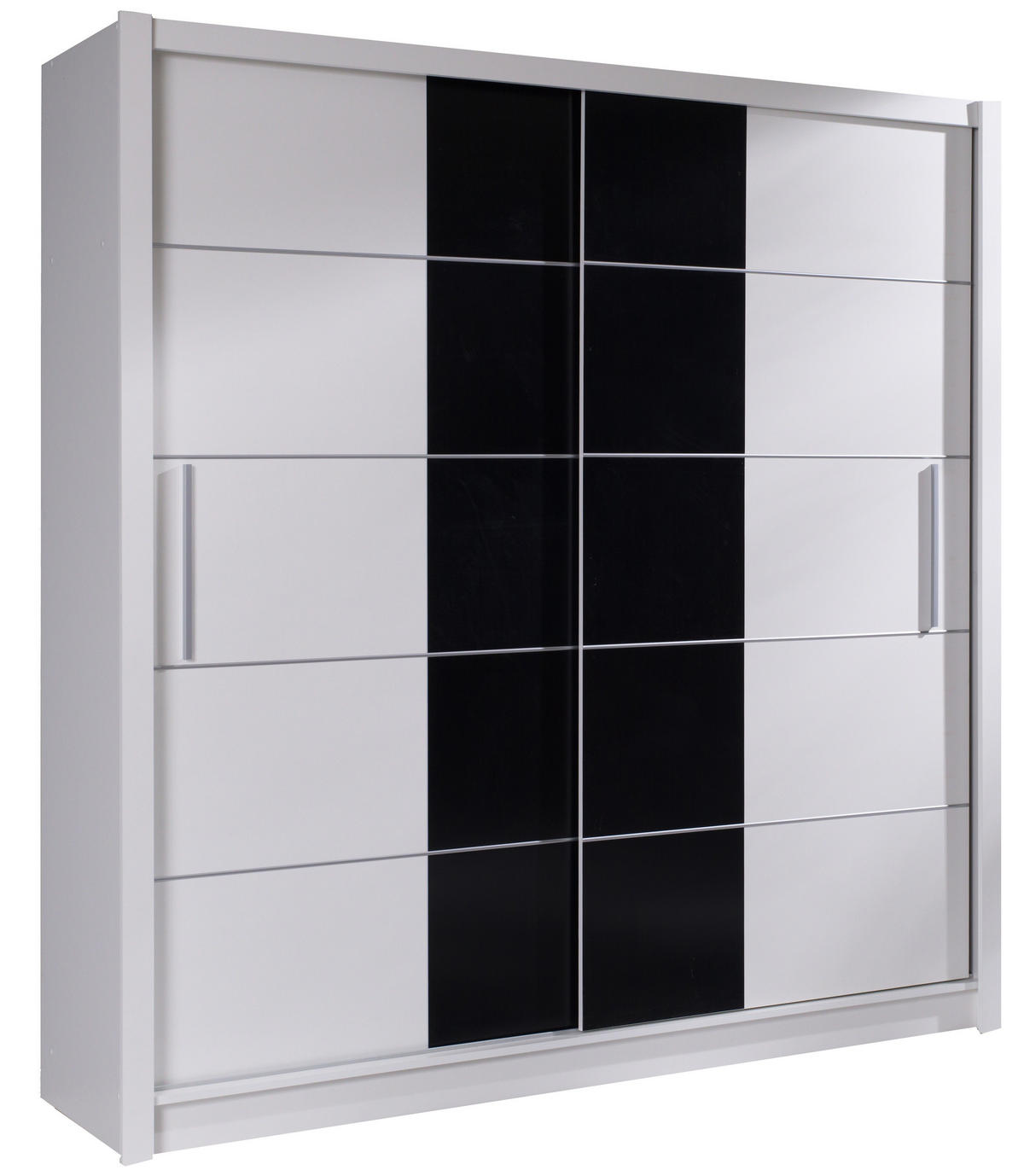 SCHWEBETÜRENSCHRANK HELDEN 204,4/215/62,5cm 2-türig Weiß - Weiß, Holzwerkstoff (204.4/215/62.5cm) - MASSENO