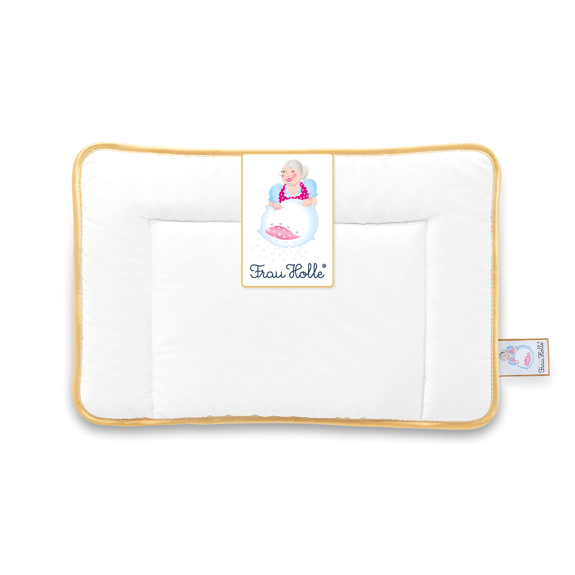 KINDERKOPFKISSEN KIDDYS Schurwolle weich - Weiß, Naturmaterialien/Textil (60/40cm) - Frau Holle