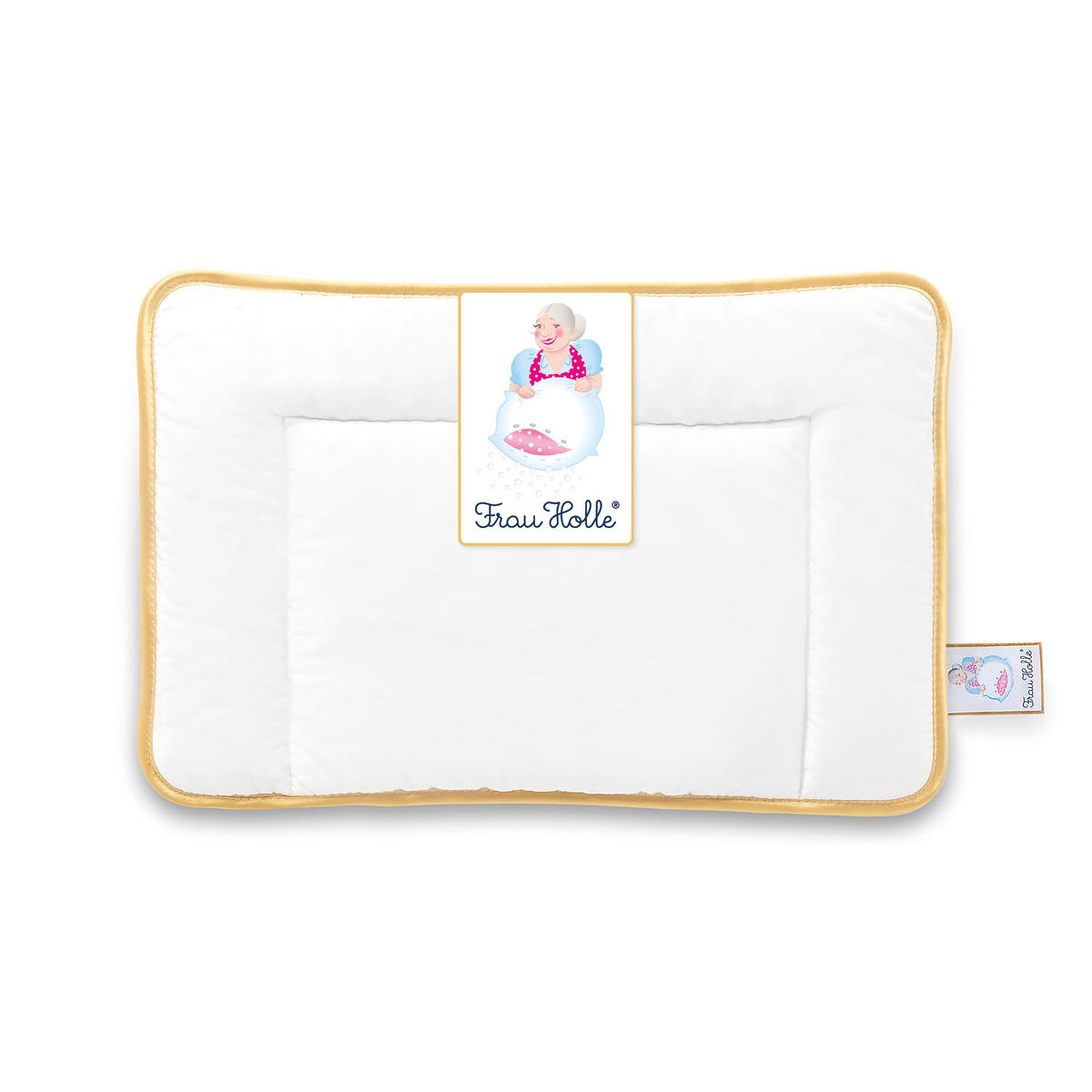 KINDERKOPFKISSEN KIDDYS Schurwolle weich - Weiß, Naturmaterialien/Textil (60/40cm) - Frau Holle