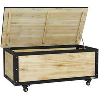 GARTENBOX, Tannenholz, Naturholz - Naturfarben, Holz (50/43/100cm) - Outsunny