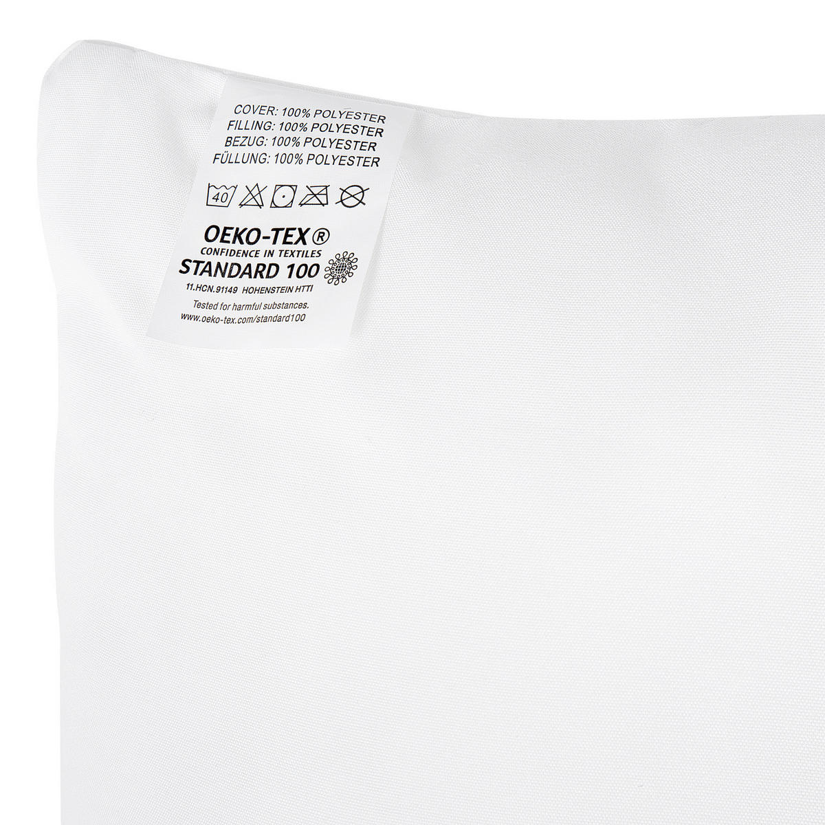 KOPFKISSEN Weiß 50/60 cm Errigal - Weiß, Textil (60/50cm) - Beliani