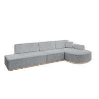 ECKSOFA Ottomane Rechts ARRIO-L2 - 328x171x83 cm Grau - Grau, Holzwerkstoff/Textil (328/171cm) - ALTDECOR