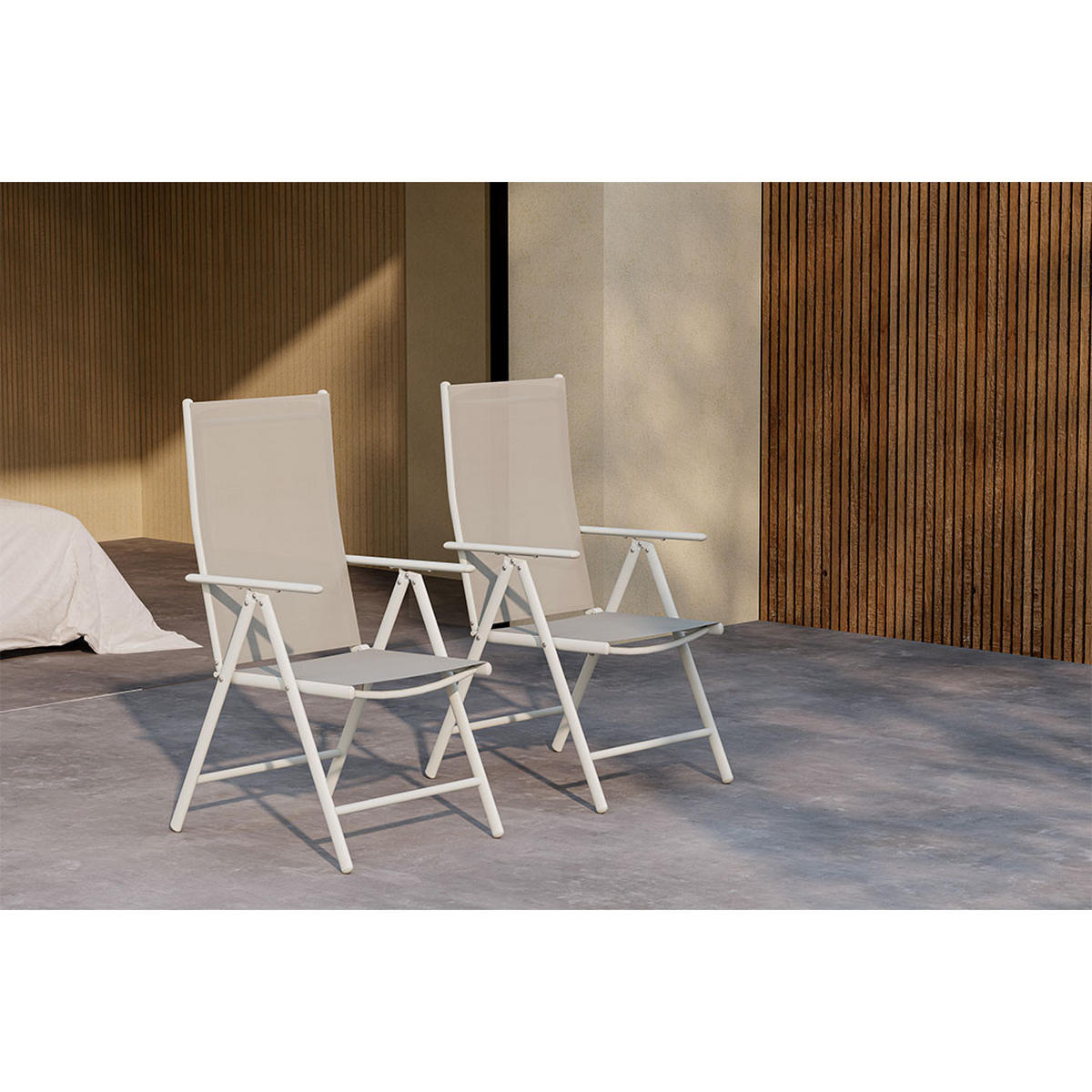 GARTENSTUHL, Break, Stühle Beige, Metall, 55 x 62 x 108 cm - Beige, Metall (55/108/62cm) - ebuy24
