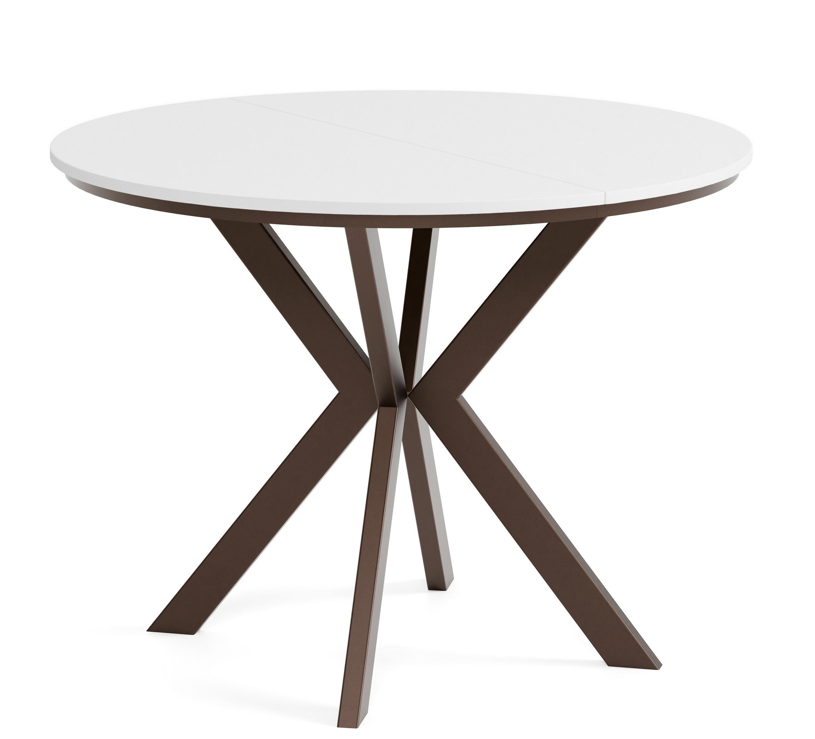 Sepro Meble Tisch Weiß, Braun 90x76x90 cm