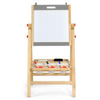 KINDERSTAFFELEI Grau - Grau, Holz (50.5/104/53.5cm) - COSTWAY