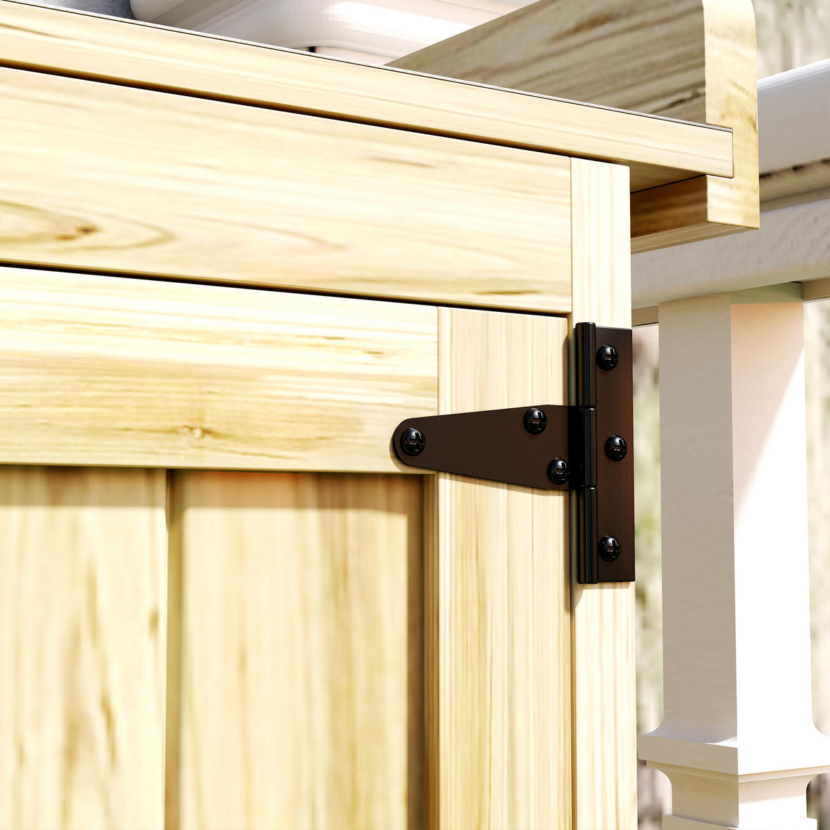 GARTENSCHRANK DE-09263 Naturholz - Naturfarben, Holz (43/88/74cm) - ComfortXL