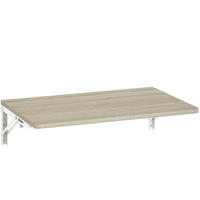 WANDKLAPPTISCH 60/40 cm aus Holz und Metall, klappbar und platzsparend, Eiche - Eichefarben, Holzwerkstoff (60/16/40cm) - Redom