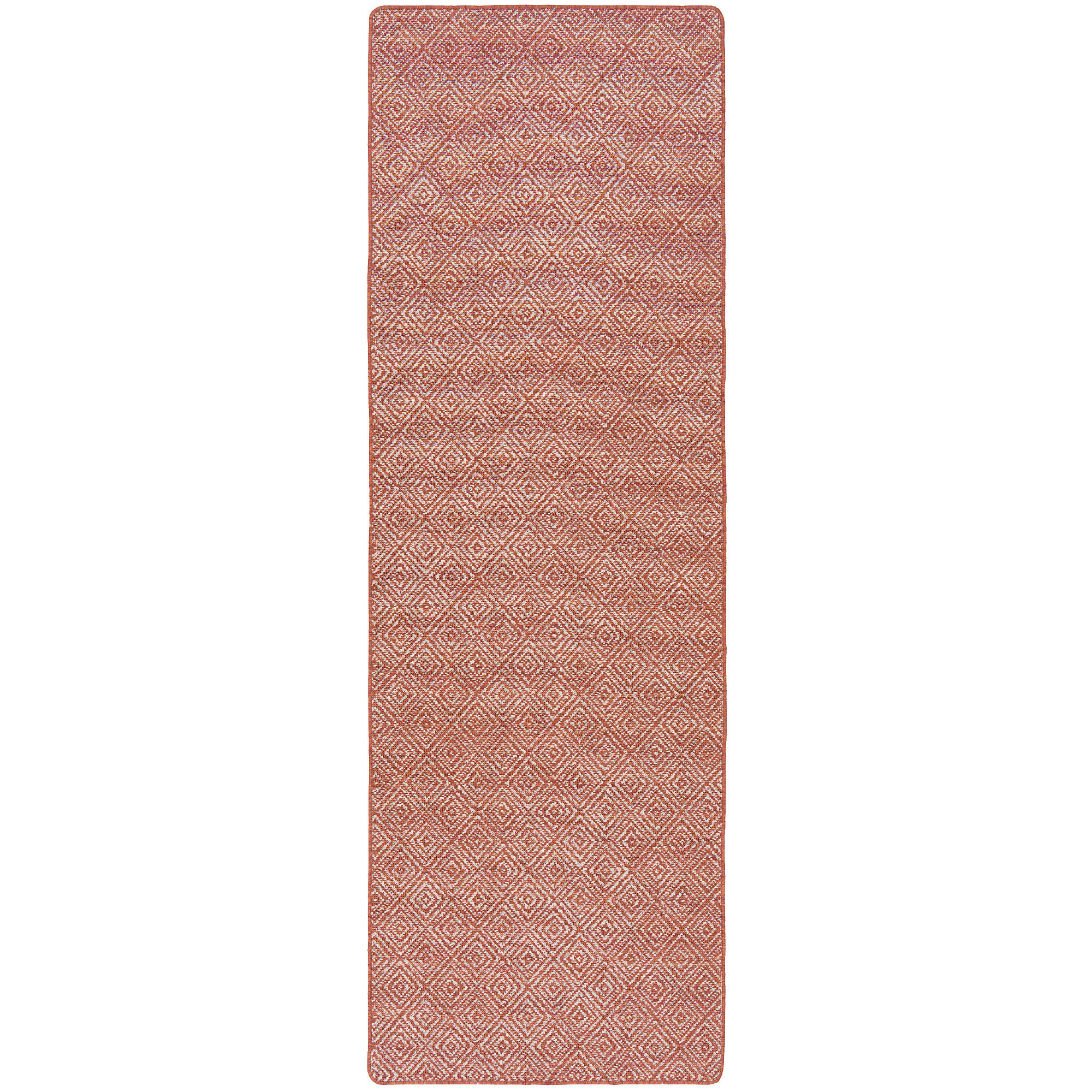 IN- UND OUTDOOR TEPPICH LÄUFER BEIDSEITIG NEWPORT - Terracotta, Textil (80/240cm) - Snapstyle