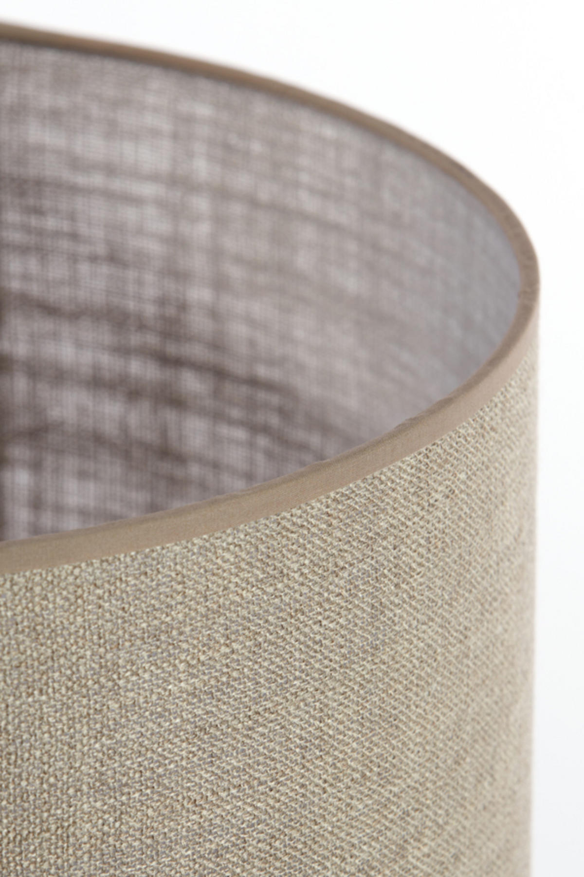 LAMPENSCHIRM Caden Braun Ø40/30 cm - Braun, Textil (40/40/30cm) - Light & Living