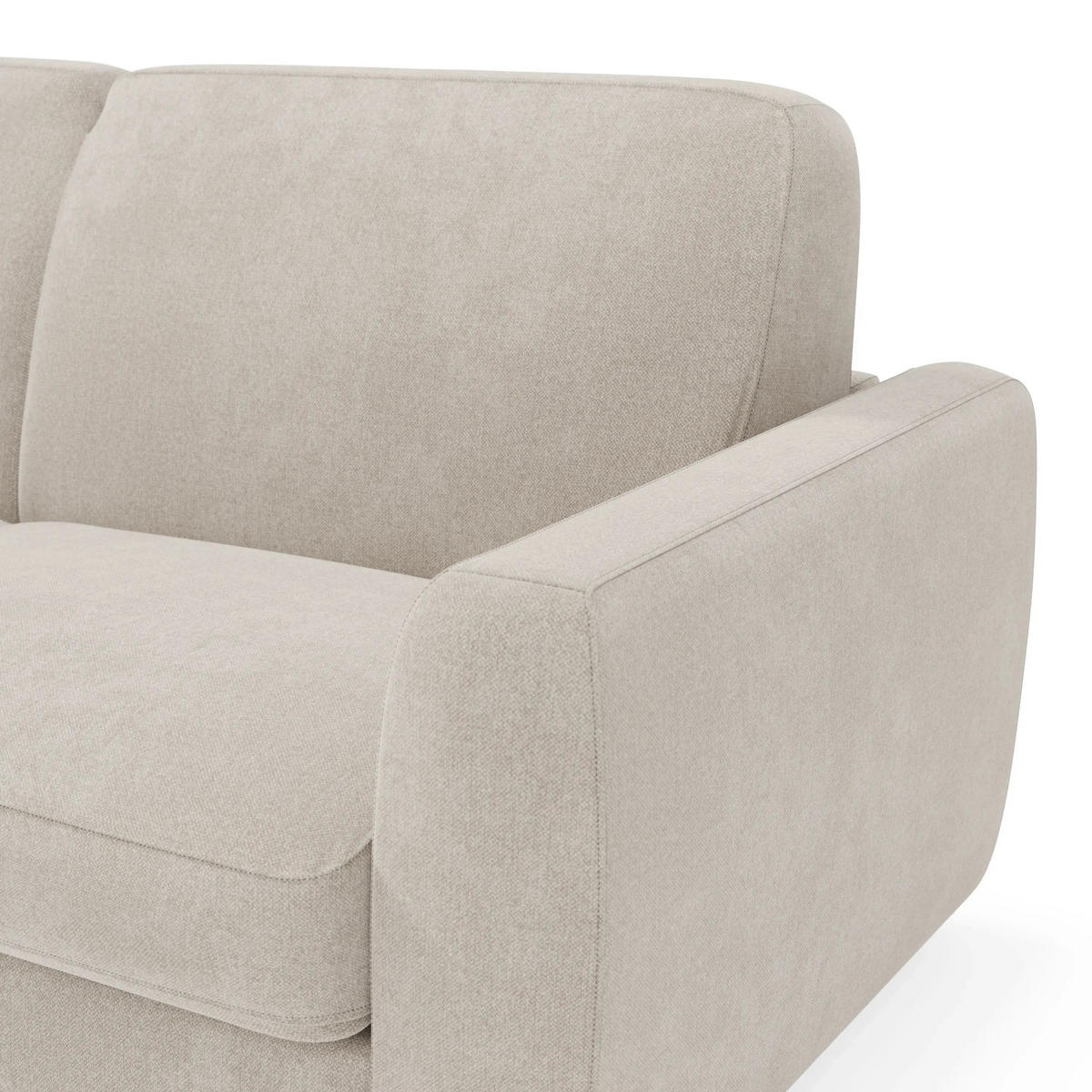 SCHLAFSOFA Leonida - Creme, Metall (222/92/98cm) - Divani.store