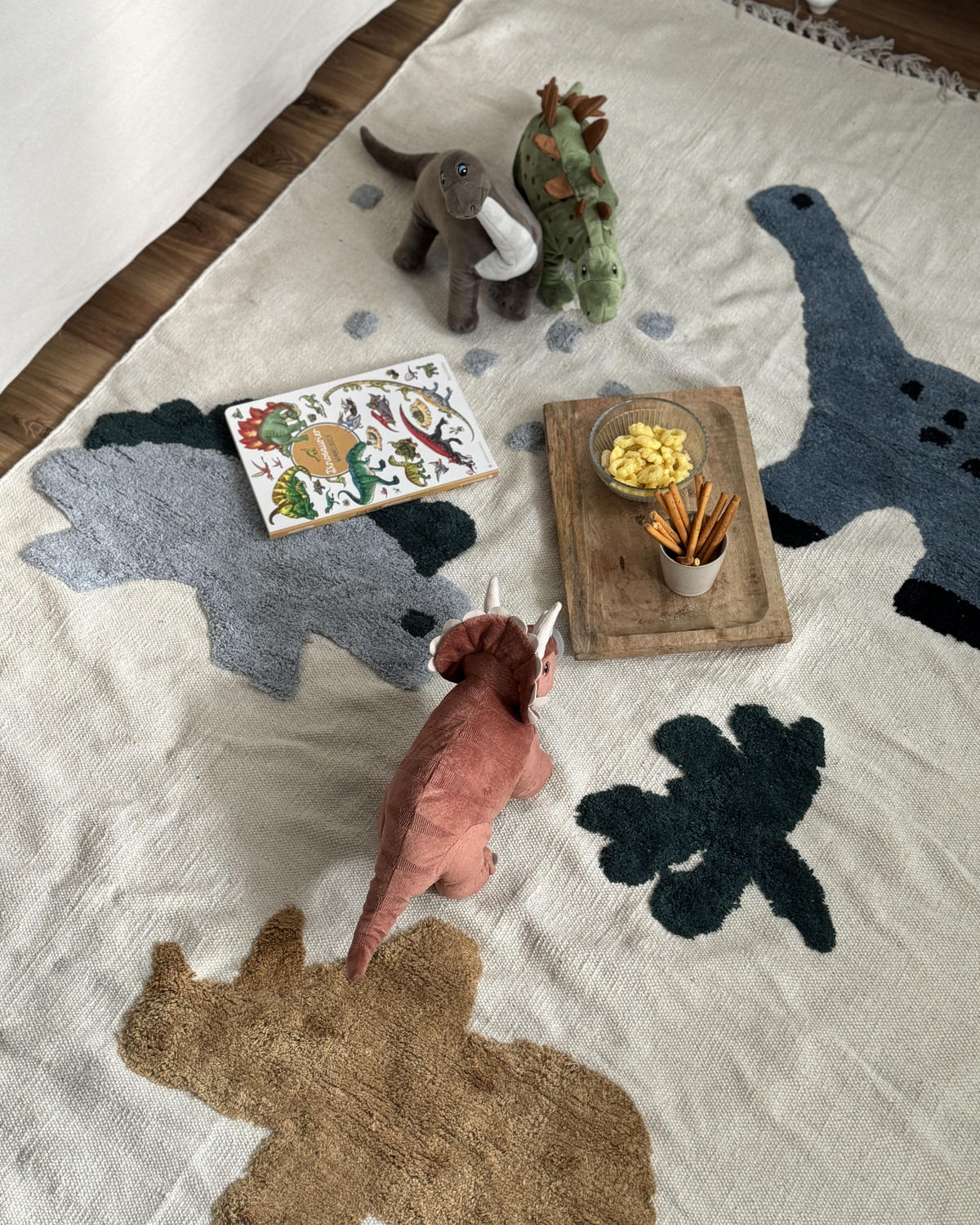 KINDERTEPPICH Gharta 140/200 cm - Beige/Grau, Textil (200/140cm) - Beliani
