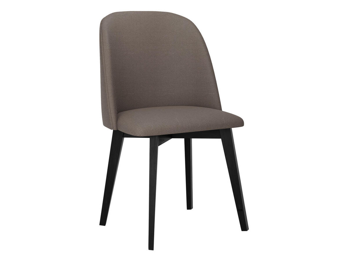 STUHL Monti 3, Holzfarbe: Schwarz - Schwarz/Bronzefarben, Holz (48/83/55cm) - MIRJAN24