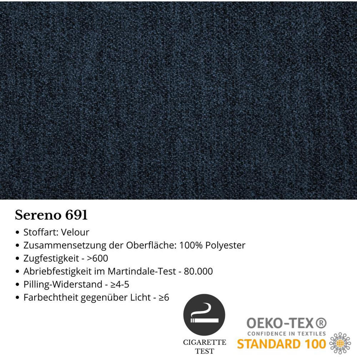 ECKSOFA Parma ohne Schlaffunktion dunkelblau rechts - Schwarz/Dunkelblau, Textil (314/224cm) - Beautysofa