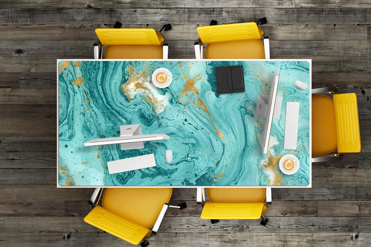 SCHREIBTISCHUNTERLAGE 120x60 cm Grün - Grün, Kunststoff (1.6/120/60cm) - ArtPrintCave