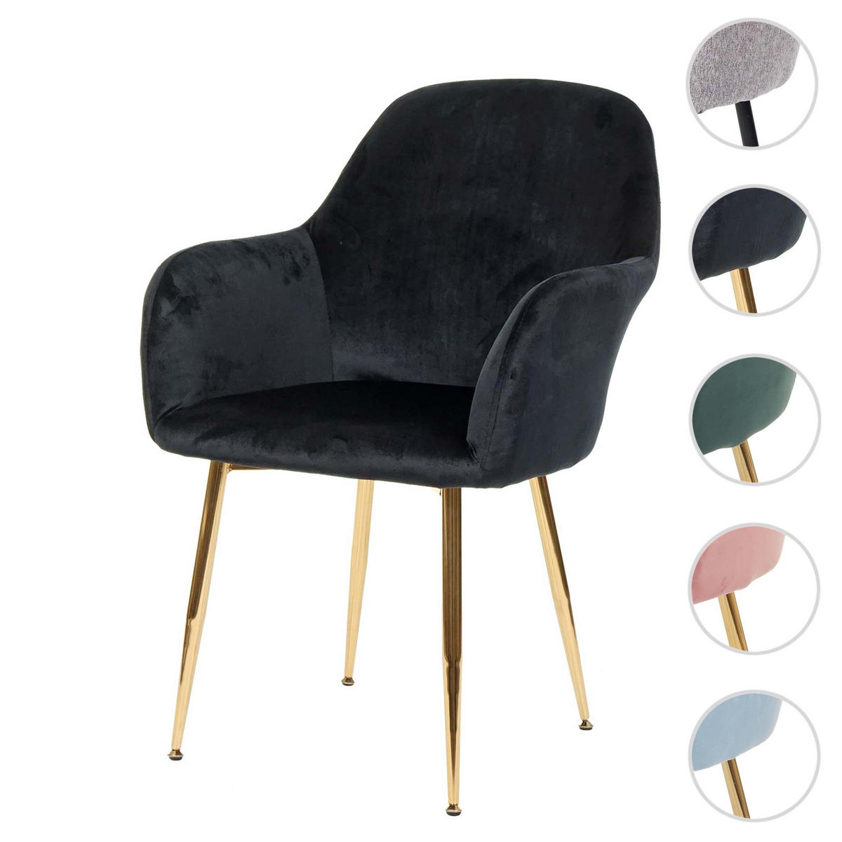 ESSZIMMERSTUHL Schwarz - Schwarz, Textil (57/83/57cm) - MCW