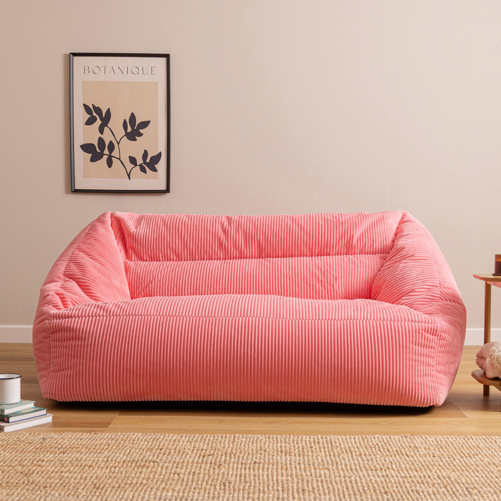 SITZSACK Sofa Cecilia Cord - Magenta, Textil (160/70/93cm) - icon